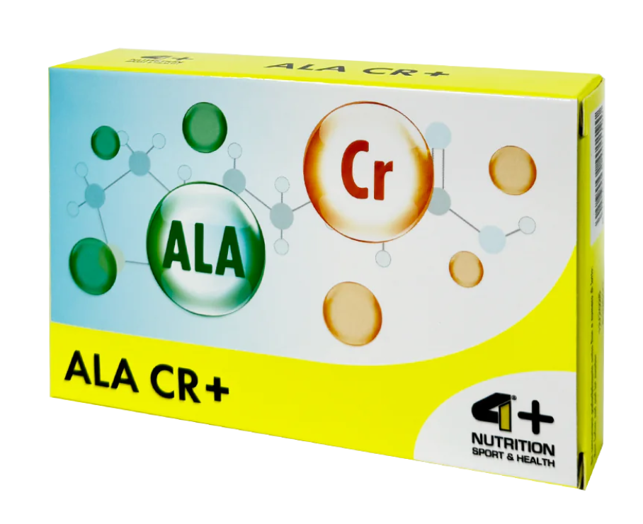 4+ Nutrition ALA CR+ alfa lipolinė rūgštis 30 kaps.