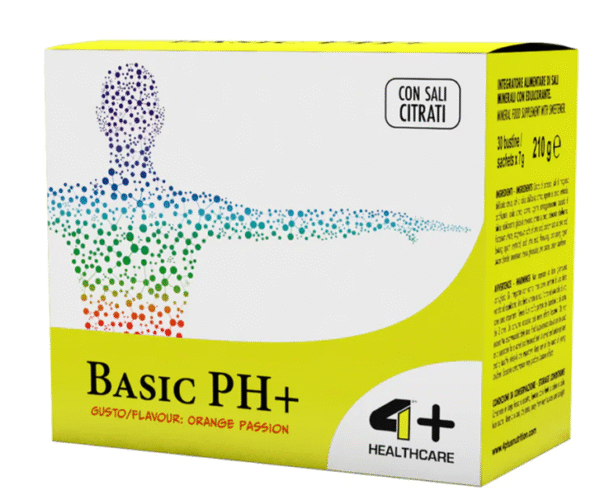 4+ Nutrition Basic pH+ elektrolitų papildas 30 pak.
