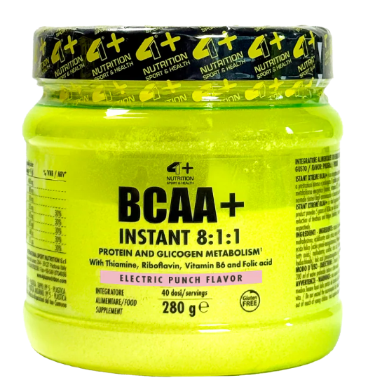 4+ Nutrition BCAA+ Instant 8:1:1 maisto papildas 280g