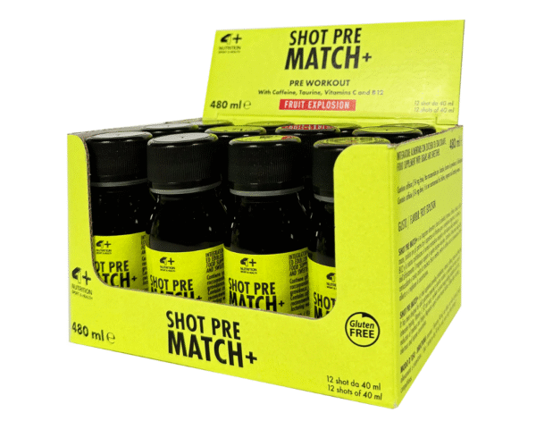 4+ Nutrition Pre Match+ maisto papildas šotais