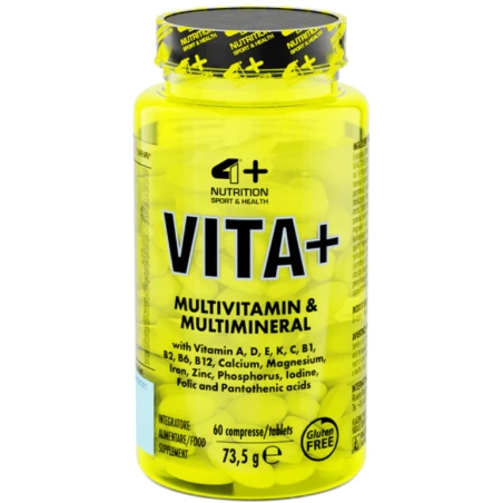 4+ Nutrition VITA+ multivitaminų ir mineralų kompleksas 60 tab.