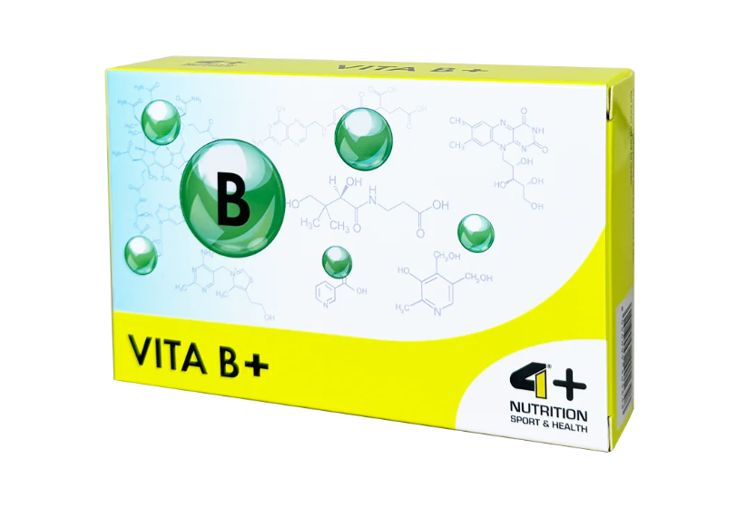 4+ Nutrition Vita B+ B grupės vitaminų kompleksas 30 kaps.