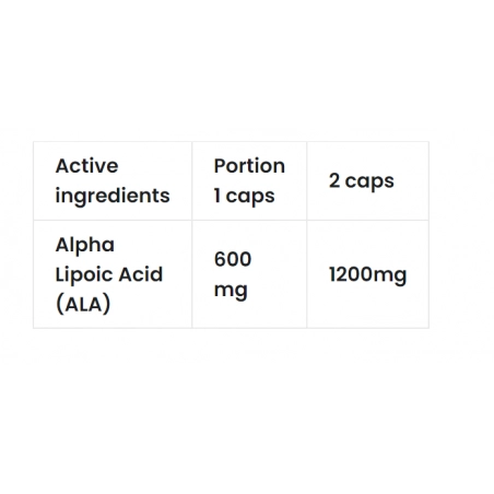 7 Nutrition ALA 600mg maisto papildas 60 kaps. - Image 2