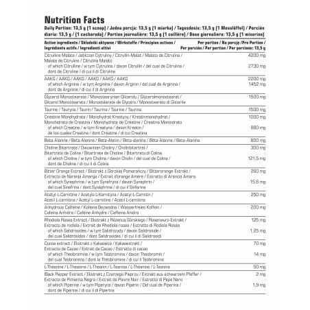 7 Nutrition BB PRO Extreme Pre-workout papildas 324g - Image 2