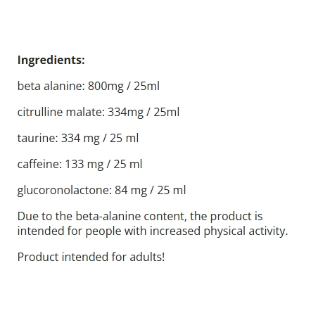 7 Nutrition Bomb Pre-workout šotai - Image 3