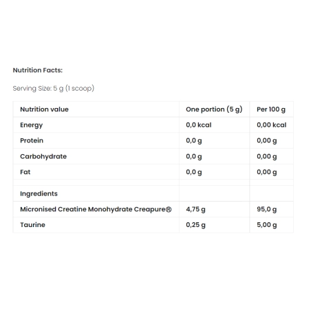 7 Nutrition Creatine Creapure maisto papildas 500g - Image 2
