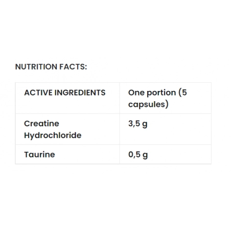 7 Nutrition Creatine HCL maisto papildas 350 kaps. - Image 2