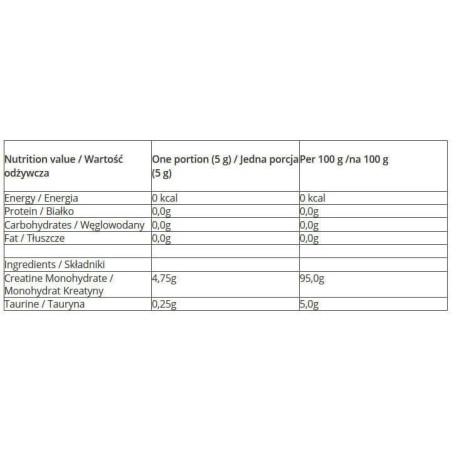 7 Nutrition Creatine Monohydrate maisto papildas 500g - Image 2