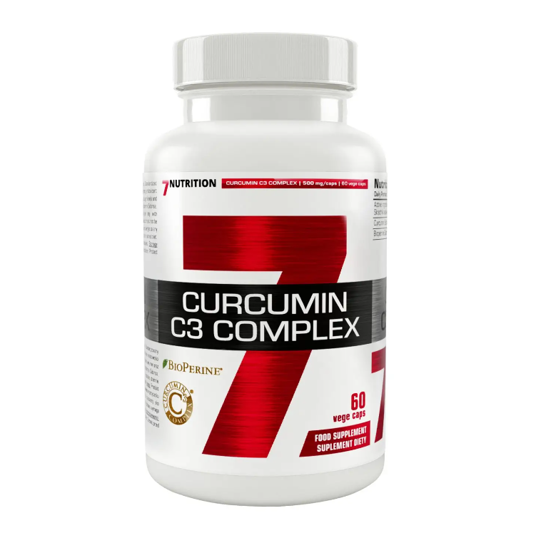 7 Nutrition Curcumin C3 complex maisto papildas 60 kaps.