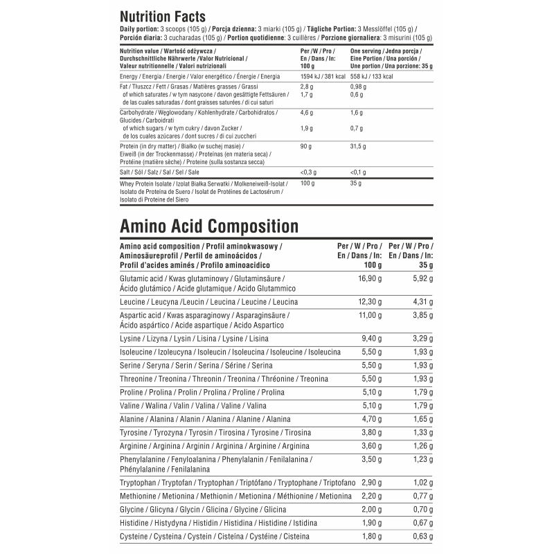 7 Nutrition WHEY Isolate 90 išrūgų baltymų izoliatas 1kg - Image 3