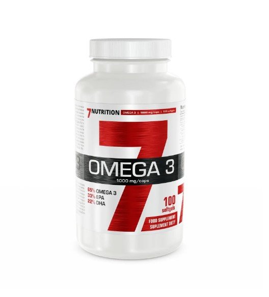 7 Nutrition Omega 3 65% maisto papildas 100 kaps.