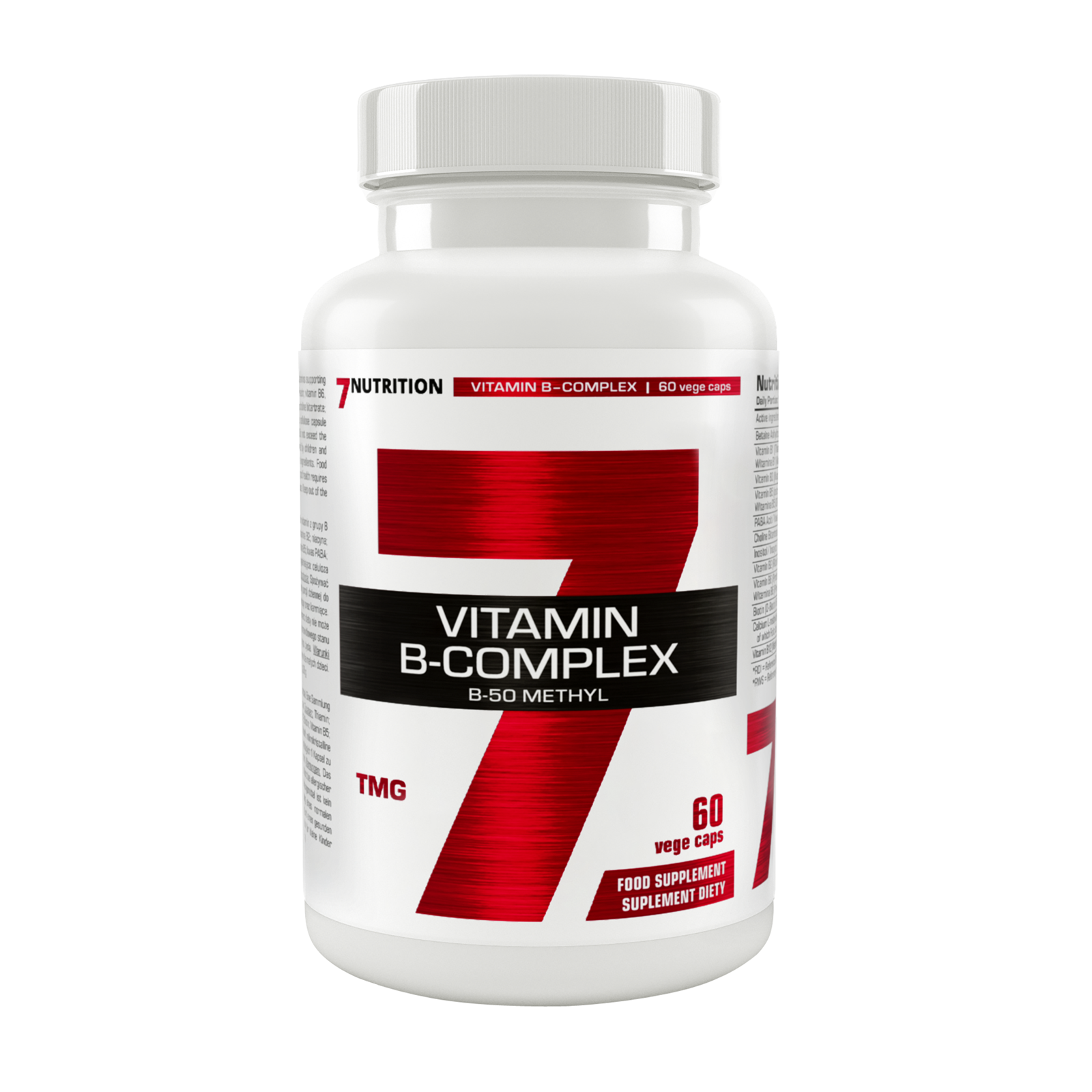 7 Nutrition Vitamin B Complex maisto papildas 60 kaps.