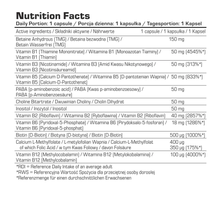 7 Nutrition Vitamin B Complex maisto papildas 60 kaps. - Image 2