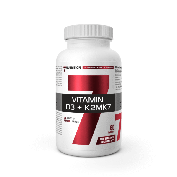 7 Nutrition Vitamin D3 + K2 MK7 maisto papildas 60 tab.