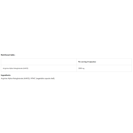 Applied Nutrition AAKG maisto papildas 120 kaps. - Image 2