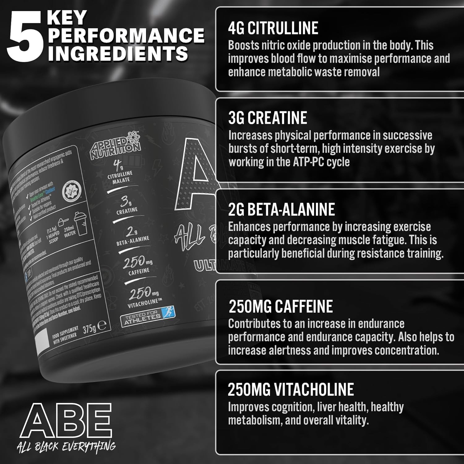 Applied Nutrition ABE Ultimate Pre-workout 375g - Image 11