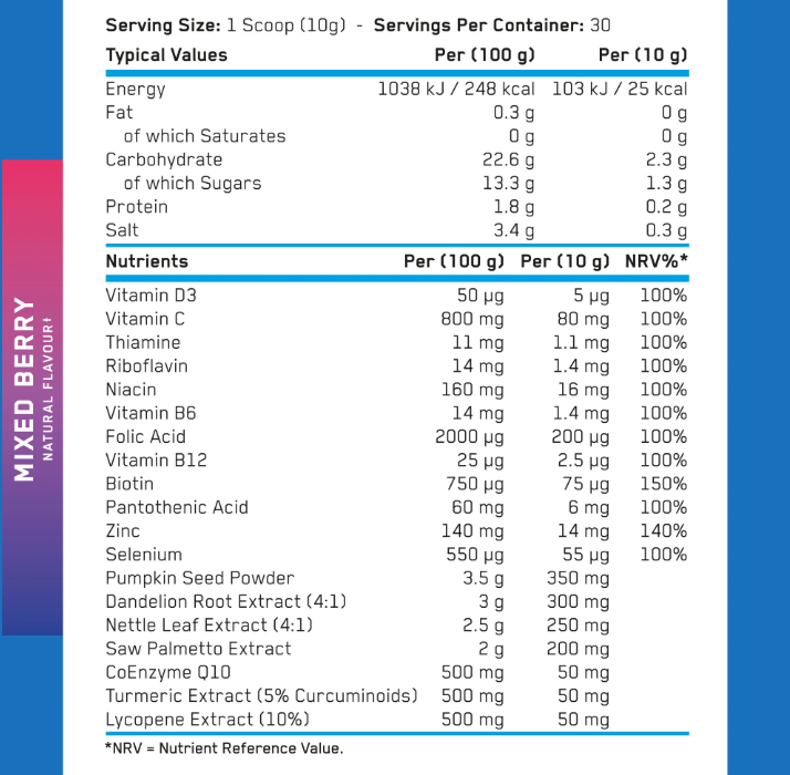 Applied Nutrition Agewell 40+ Prostatos palaikymas maisto papildas 300g - Image 3
