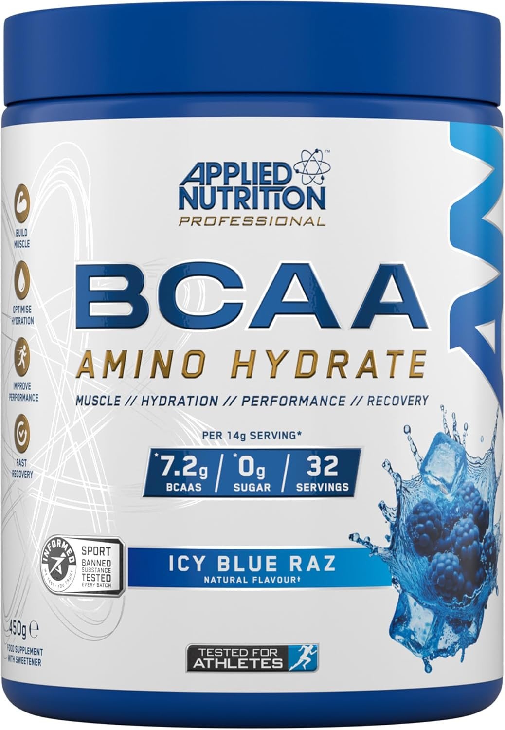 Applied Nutrition BCAA Amino Hydrate aminorūgščių hidratas 450g - Image 2