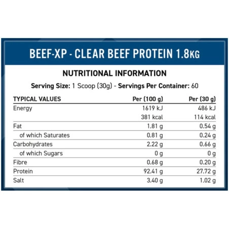 Applied Nutrition Beef-XP baltymų papildas 1800g - Image 6