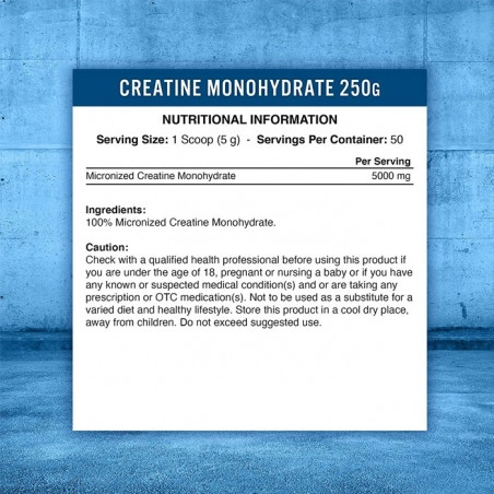 Applied Nutrition Creatine Monohydrate mikronizuotas kreatino monohidratas 250g - Image 3
