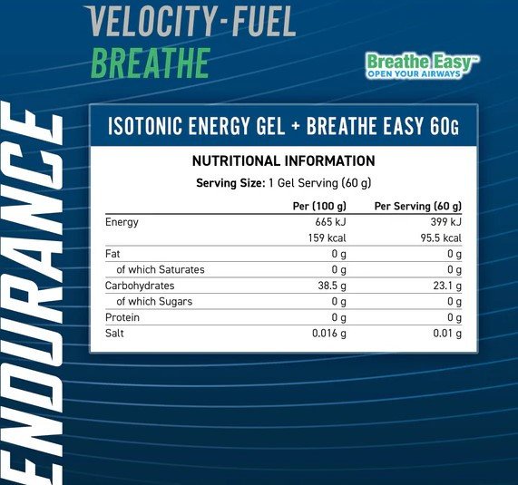 Applied Nutrition Endurance Breathe izotoninis energijos gelis 60g - Image 5