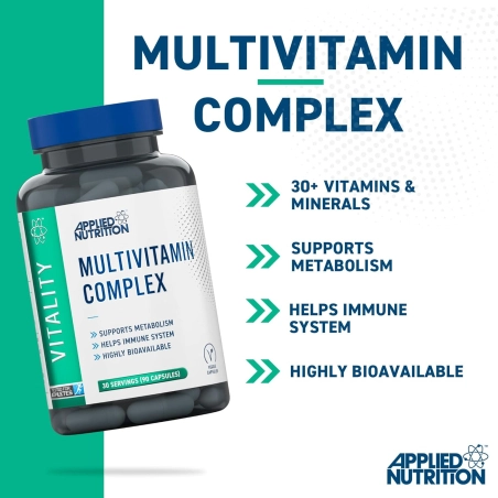 Applied Nutrition Multi-Vit Complex multivitaminų ir mineralų papildas 90 tab. - Image 2