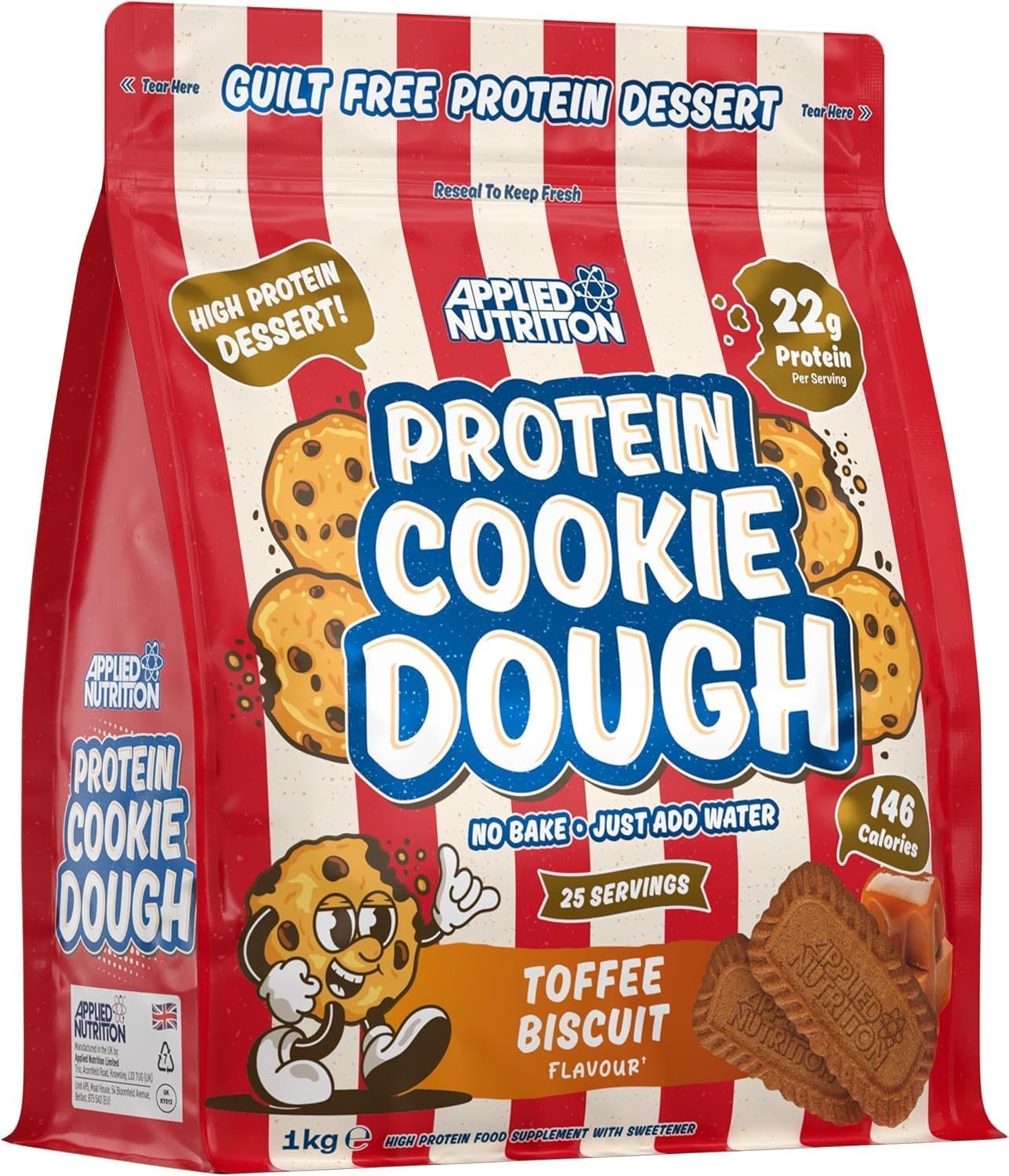 Applied Nutrition Protein Cookie Dough desertas 1kg - Image 3