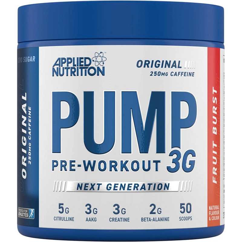 Applied Nutrition Pump 3G Pre-workout papildas su kofeinu 375g - Image 3