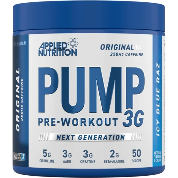 Applied Nutrition Pump 3G Pre-workout papildas su kofeinu 375g