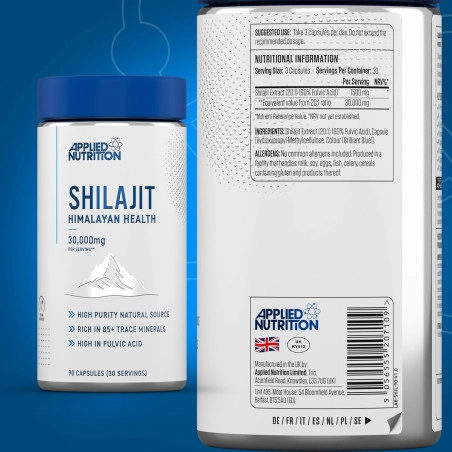 Applied Nutrition Shilajit maisto papildas 90 kaps. - Image 3