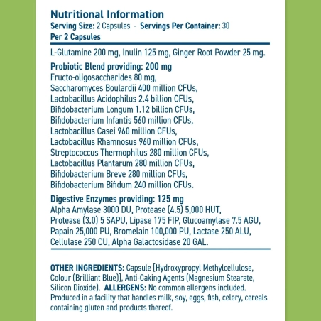 Applied Nutrition Gut Health maisto papildas 60 kaps. - Image 2