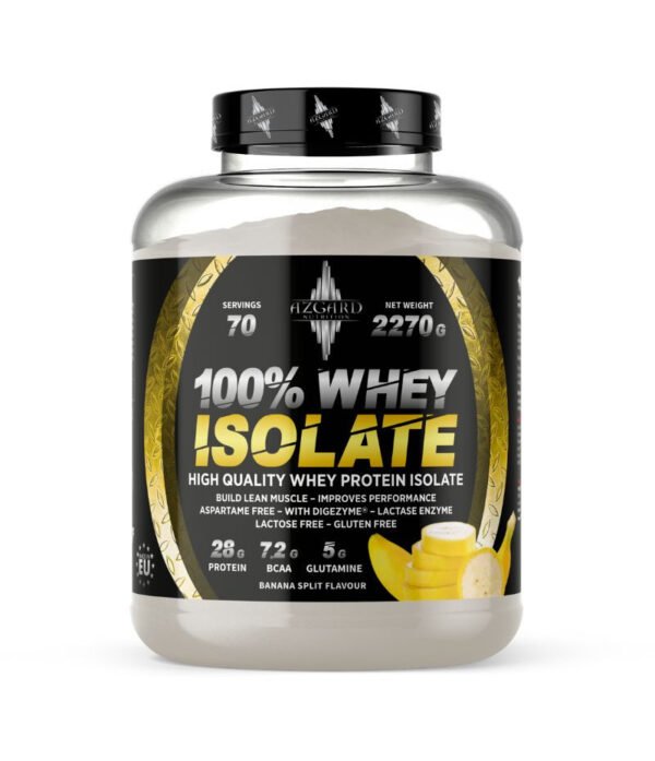 Azgard 100% CFM Whey Isolate Baltymų izoliatas be laktozės 2.27kg