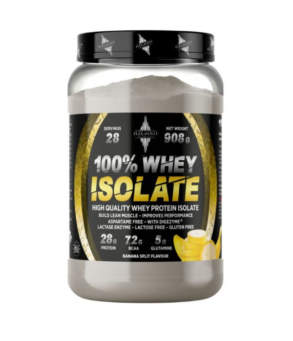 Azgard 100% CFM Whey Isolate Baltymų izoliatas be laktozės 908g