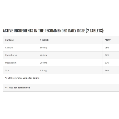 Azgard Ca-Mg-Zn maisto papildas 90 tab. - Image 2