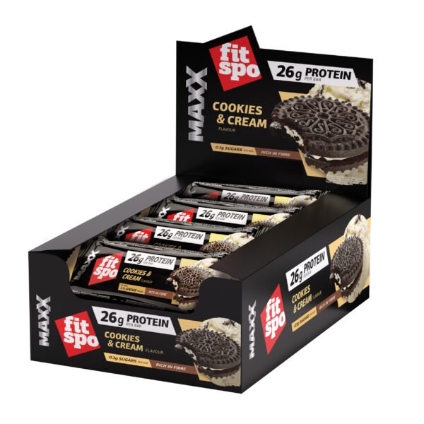 FitSpo Maxx batonėlis Cookies and Cream