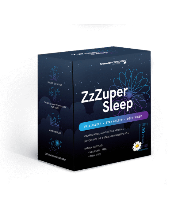 Carnomed Zzzuper Sleep natūralus miego papildas 30 pak.