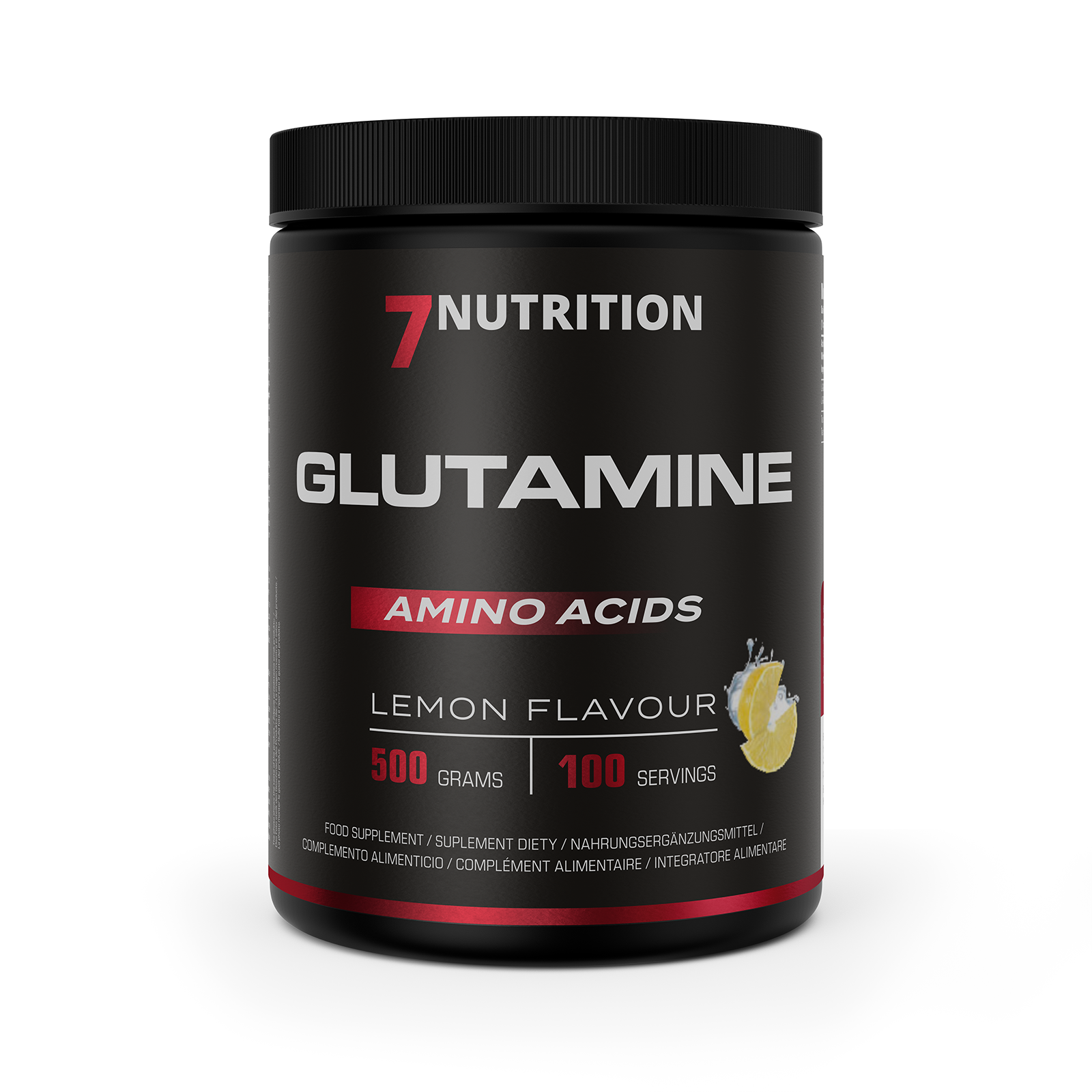 7 Nutrition Glutamine maisto papildas 500g Citrinų skonio