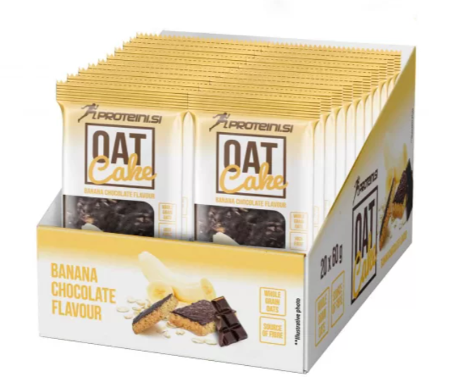 Proteini.si Oat Cake bananinis šokoladinis avižinis batonėlis - Image 2