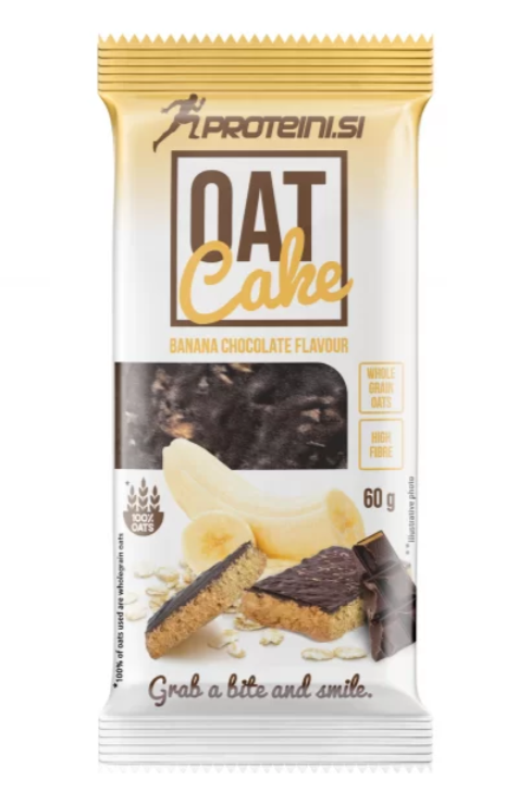 Proteini.si Oat Cake bananinis šokoladinis avižinis batonėlis