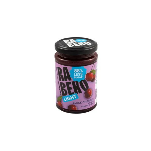 Rabeko Light Black cherries džemas 230g