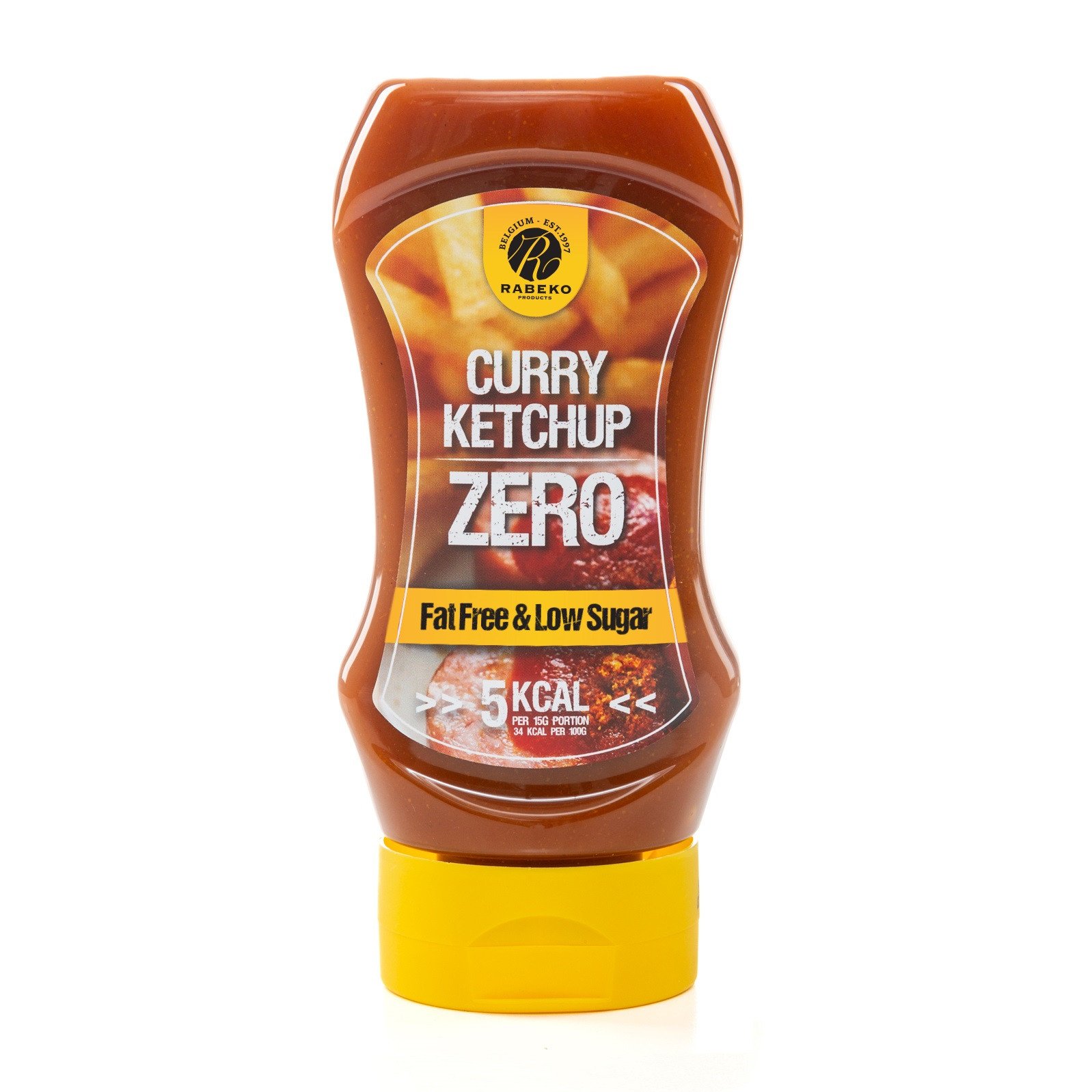 Rabeko Zero Curry ketchup padažas 350ml