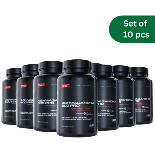 VAST Ashwagandha 600 PRO KSM-66 120 kaps. x10 PACK