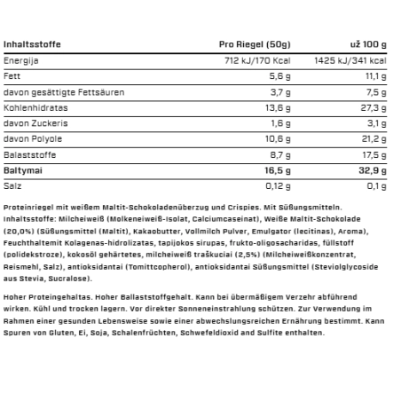 VAST Awhey izoliato baltymų batonėlis - Image 3