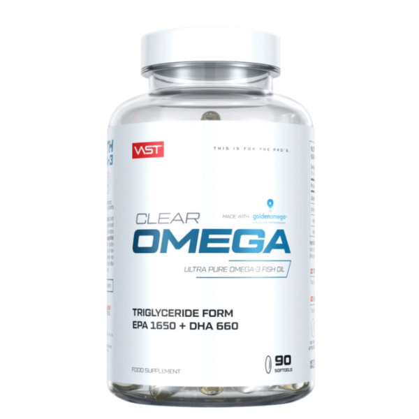 VAST Clear Omega žuvų taukai 90 kaps.