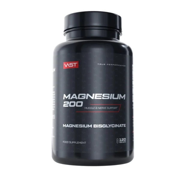VAST Magnesium 200 maisto papildas 120 kaps.