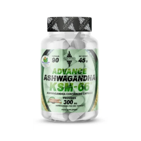 Azgard Ashwagandha KSM-66 Advance maisto papildas 90 kaps.