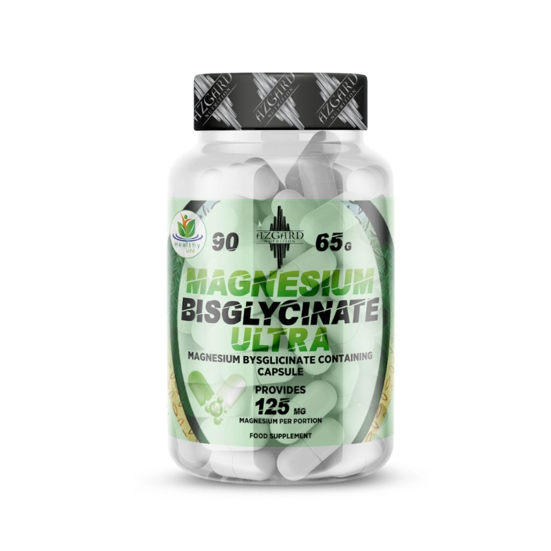 Azgard Magnesium Bisglycinate Ultra maisto papildas 90 kaps.