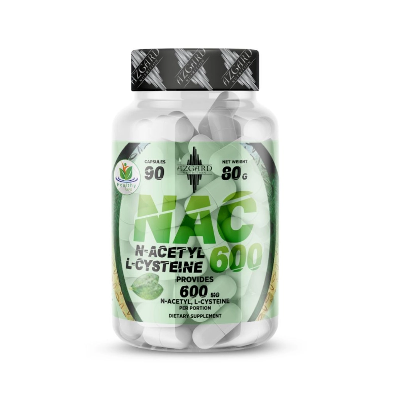 Azgard NAC 600 maisto papildas 90 kaps.