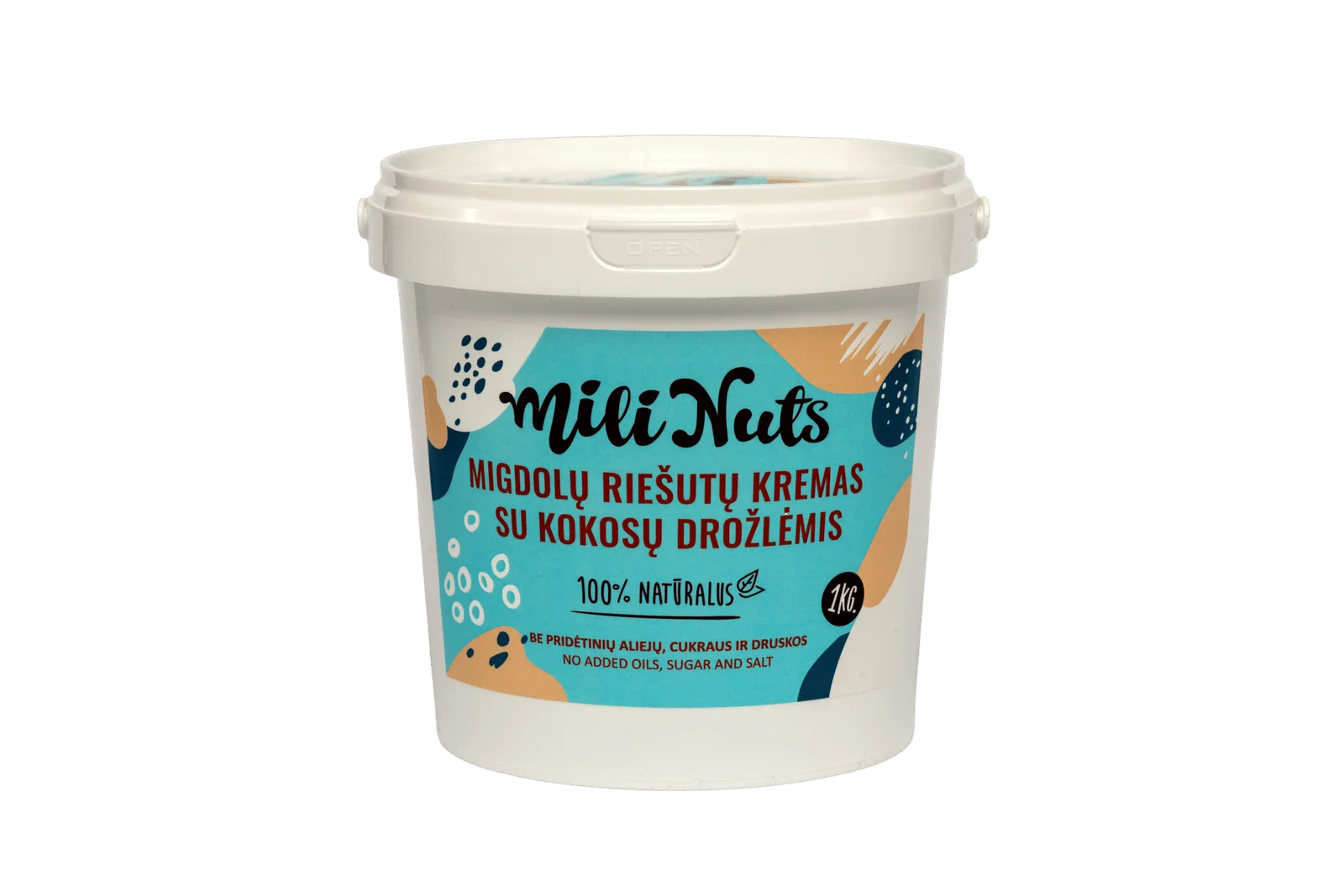 Mili Nuts Migdolų riešutų kremas su kokoso drožlėmis - Image 3