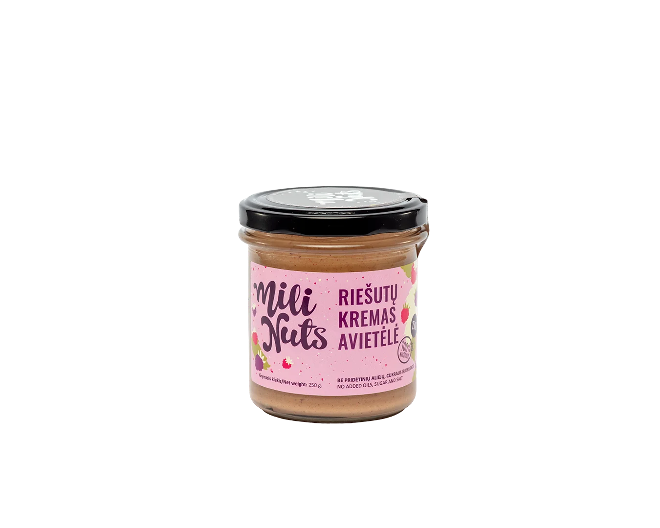 Mili Nuts Riešutų kremas „Avietėlė”